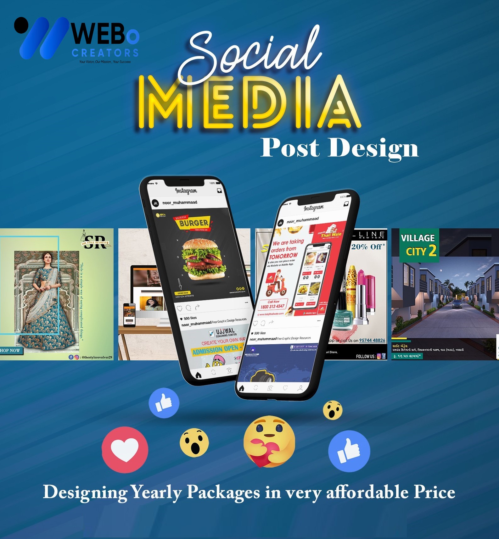 Social Media Post Design Services in California for Businesses and Brands